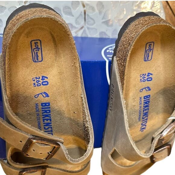 Birkenstock Arizona BS Leather Tobacco Brown Sandals Size EU 40 Regular Fit NIB - Picture 8 of 12